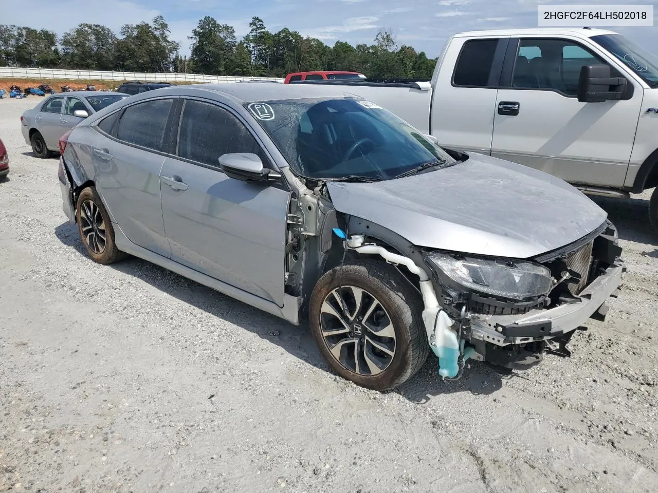 2020 Honda Civic Lx VIN: 2HGFC2F64LH502018 Lot: 63916004