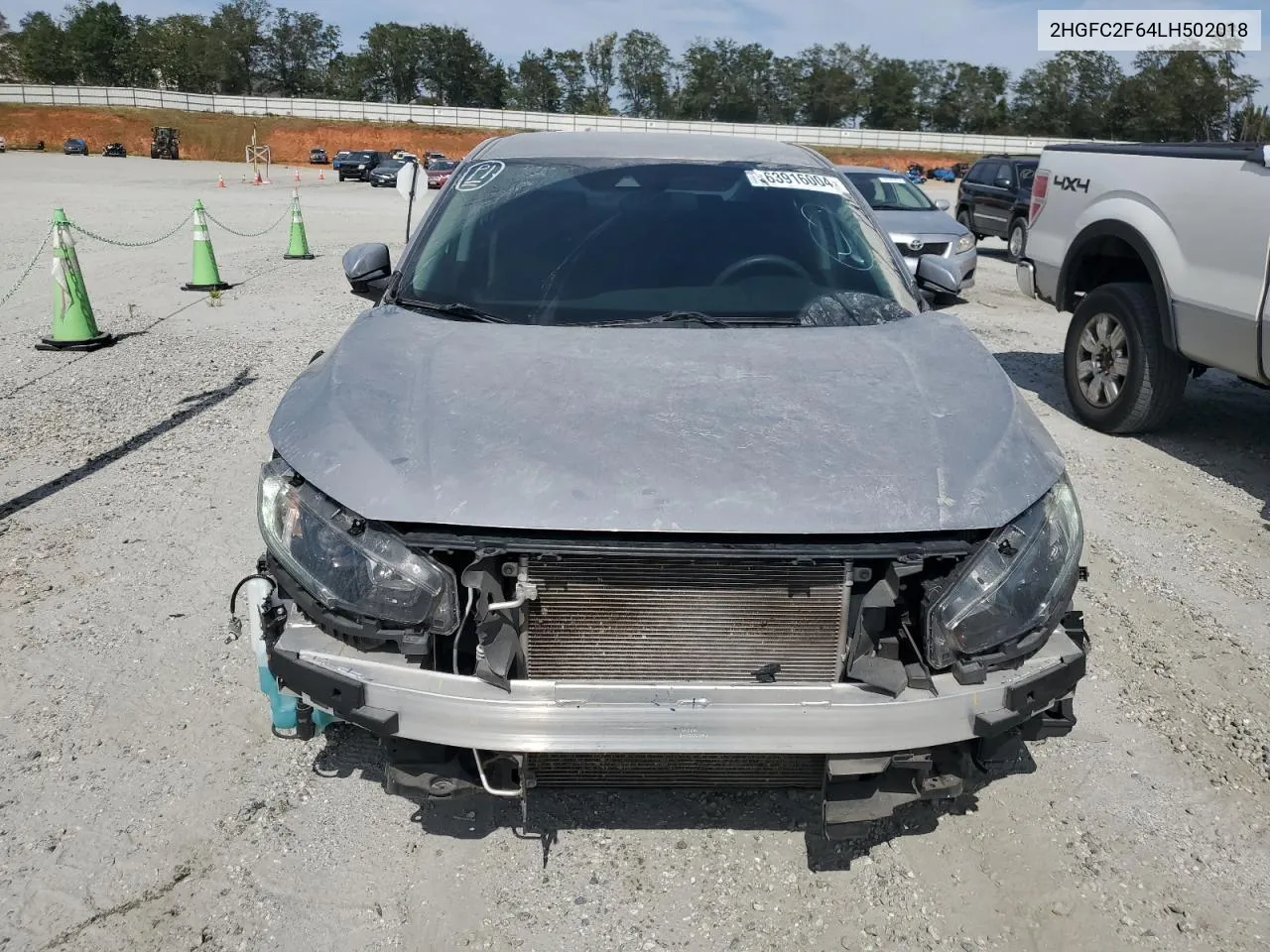 2020 Honda Civic Lx VIN: 2HGFC2F64LH502018 Lot: 63916004