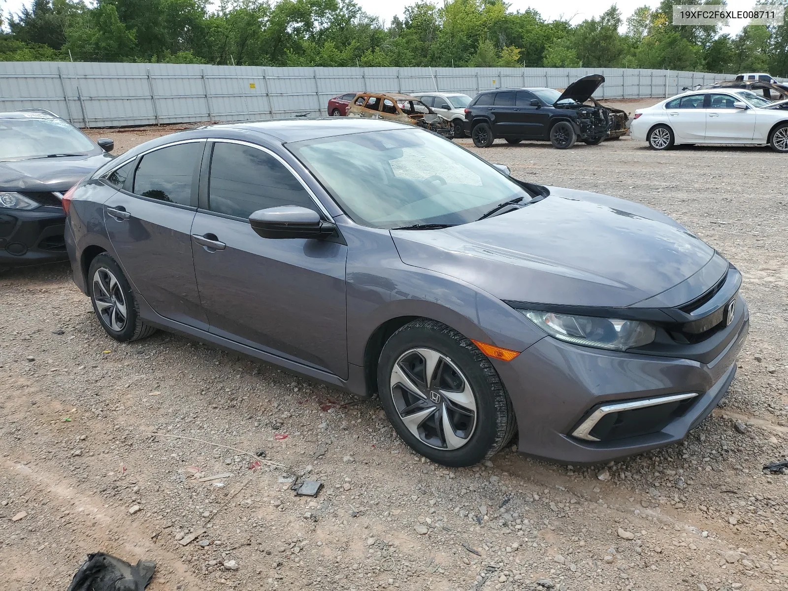 2020 Honda Civic Lx VIN: 19XFC2F6XLE008711 Lot: 63922524