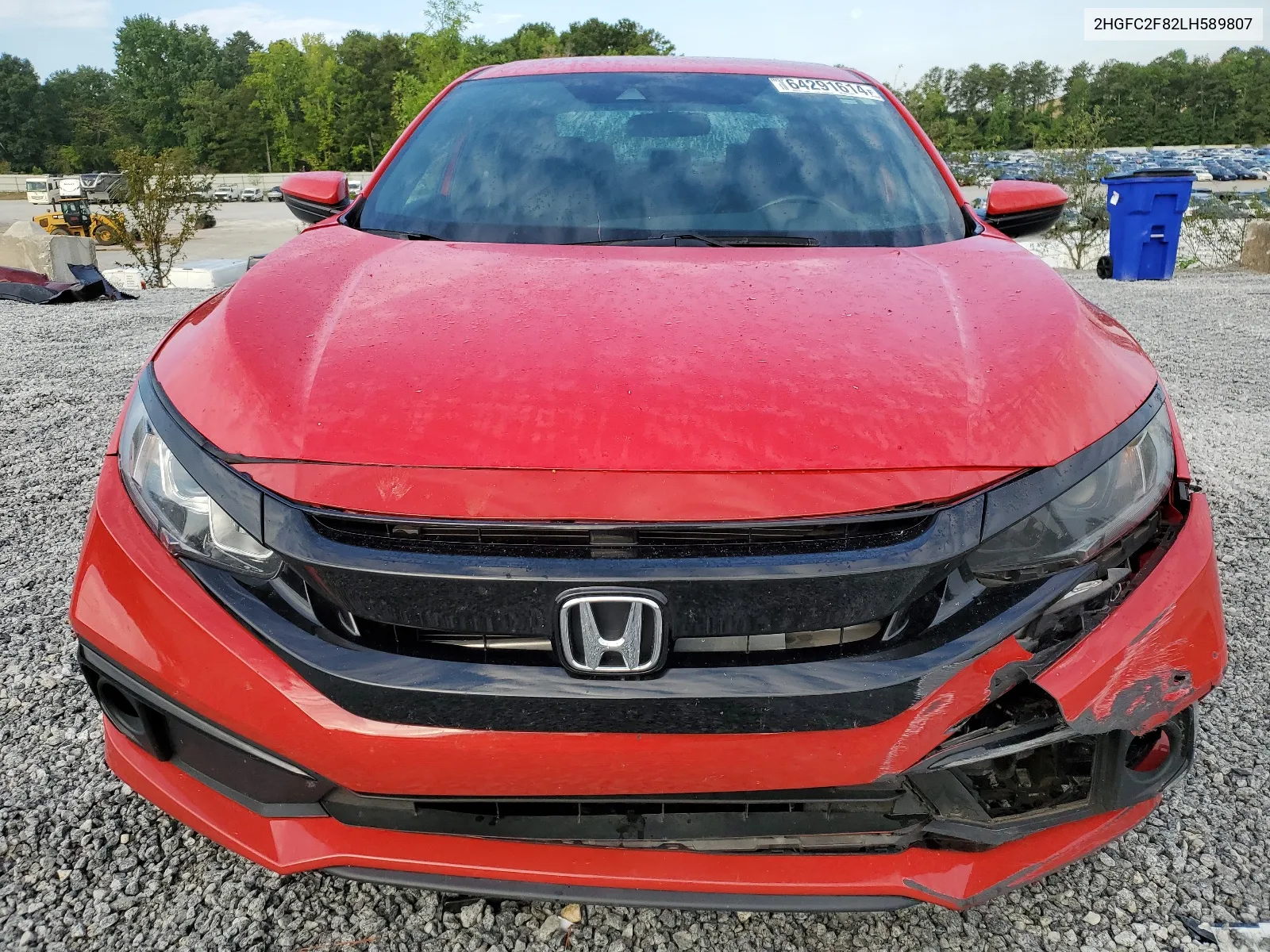 2020 Honda Civic Sport VIN: 2HGFC2F82LH589807 Lot: 64291614