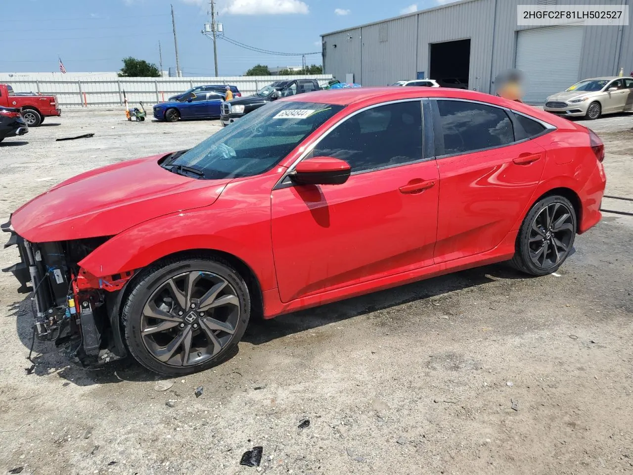 2020 Honda Civic Sport VIN: 2HGFC2F81LH502527 Lot: 65484844