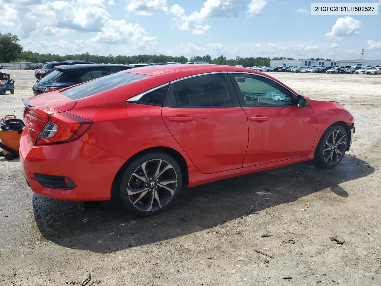 2020 Honda Civic Sport VIN: 2HGFC2F81LH502527 Lot: 65484844