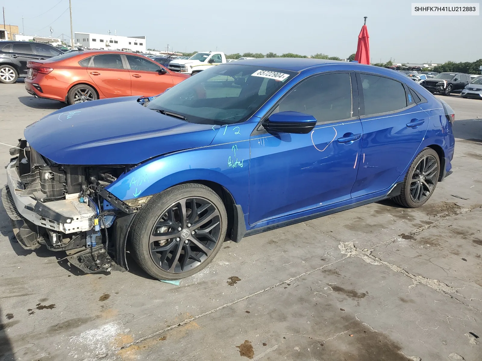 2020 Honda Civic Sport VIN: SHHFK7H41LU212883 Lot: 65722904