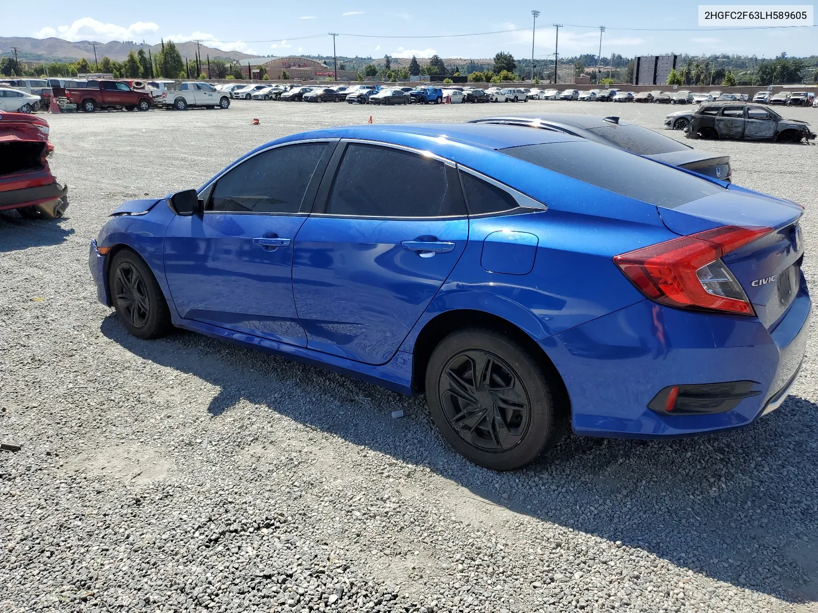 2020 Honda Civic Lx VIN: 2HGFC2F63LH589605 Lot: 66053404