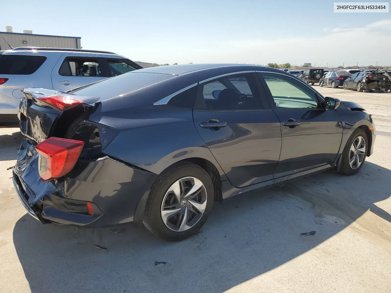 2020 Honda Civic Lx VIN: 2HGFC2F63LH533454 Lot: 66093584