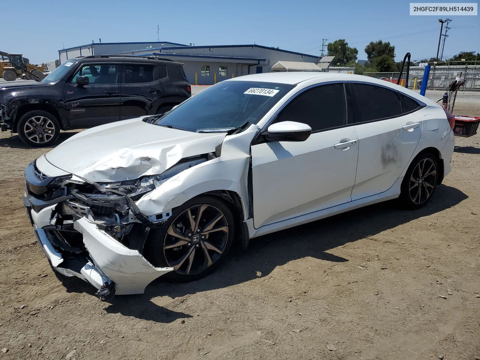 2020 Honda Civic Sport VIN: 2HGFC2F89LH514439 Lot: 66270134