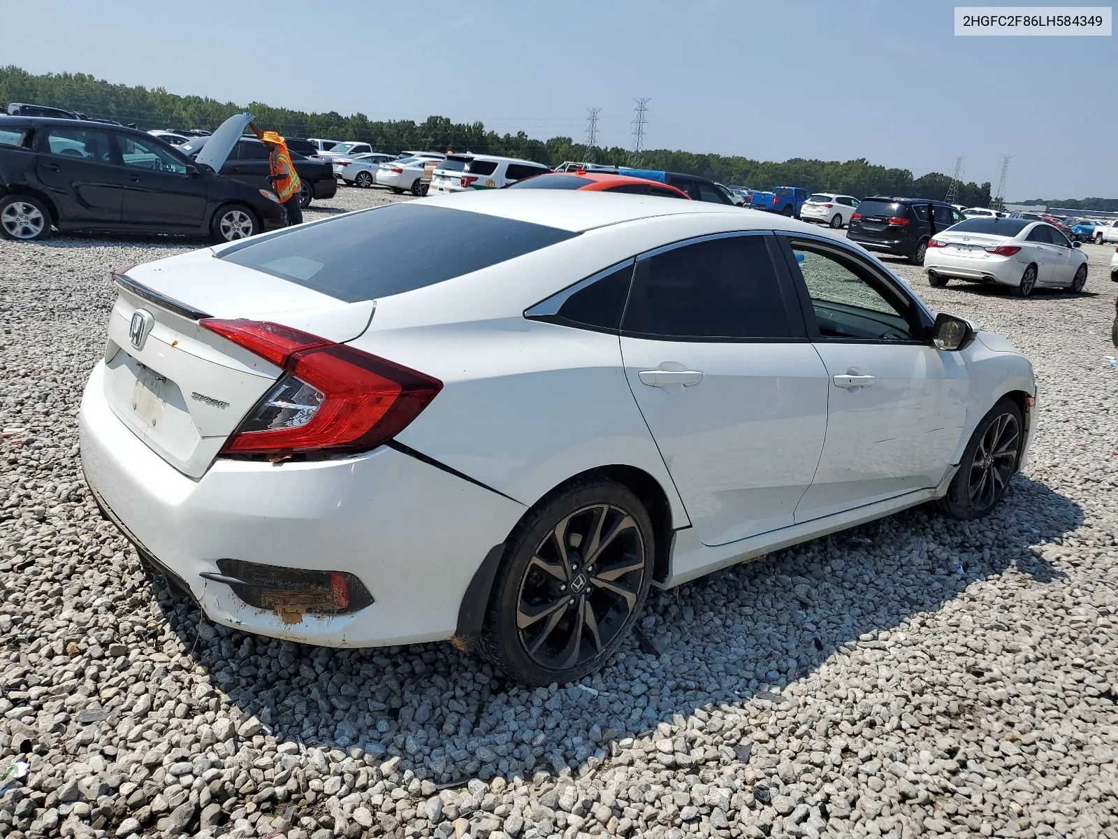 2020 Honda Civic Sport VIN: 2HGFC2F86LH584349 Lot: 66769844