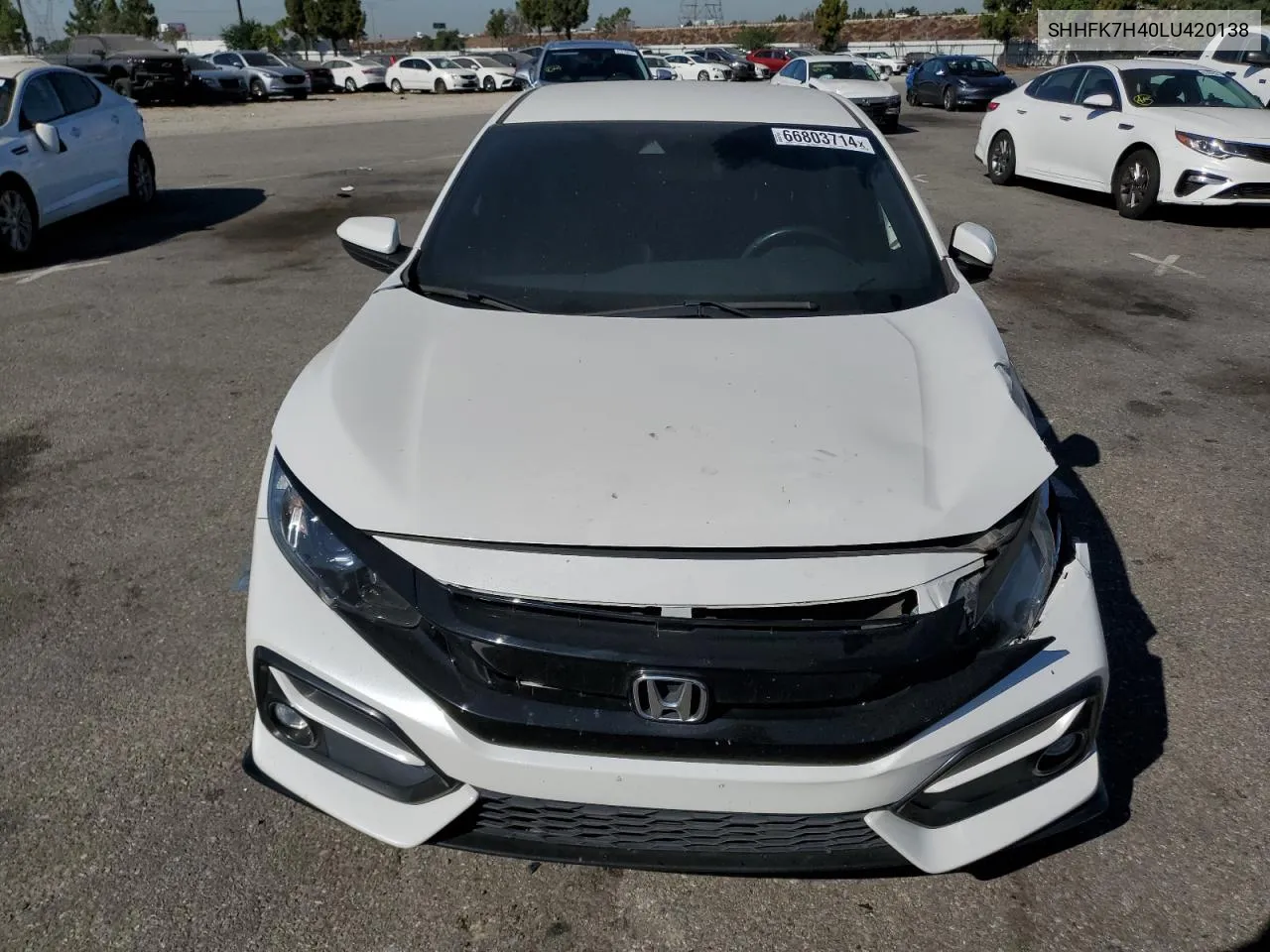 SHHFK7H40LU420138 2020 Honda Civic Sport