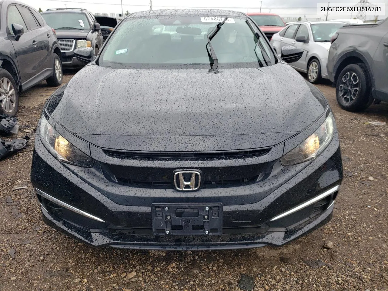 2020 Honda Civic Lx VIN: 2HGFC2F6XLH516781 Lot: 67486274