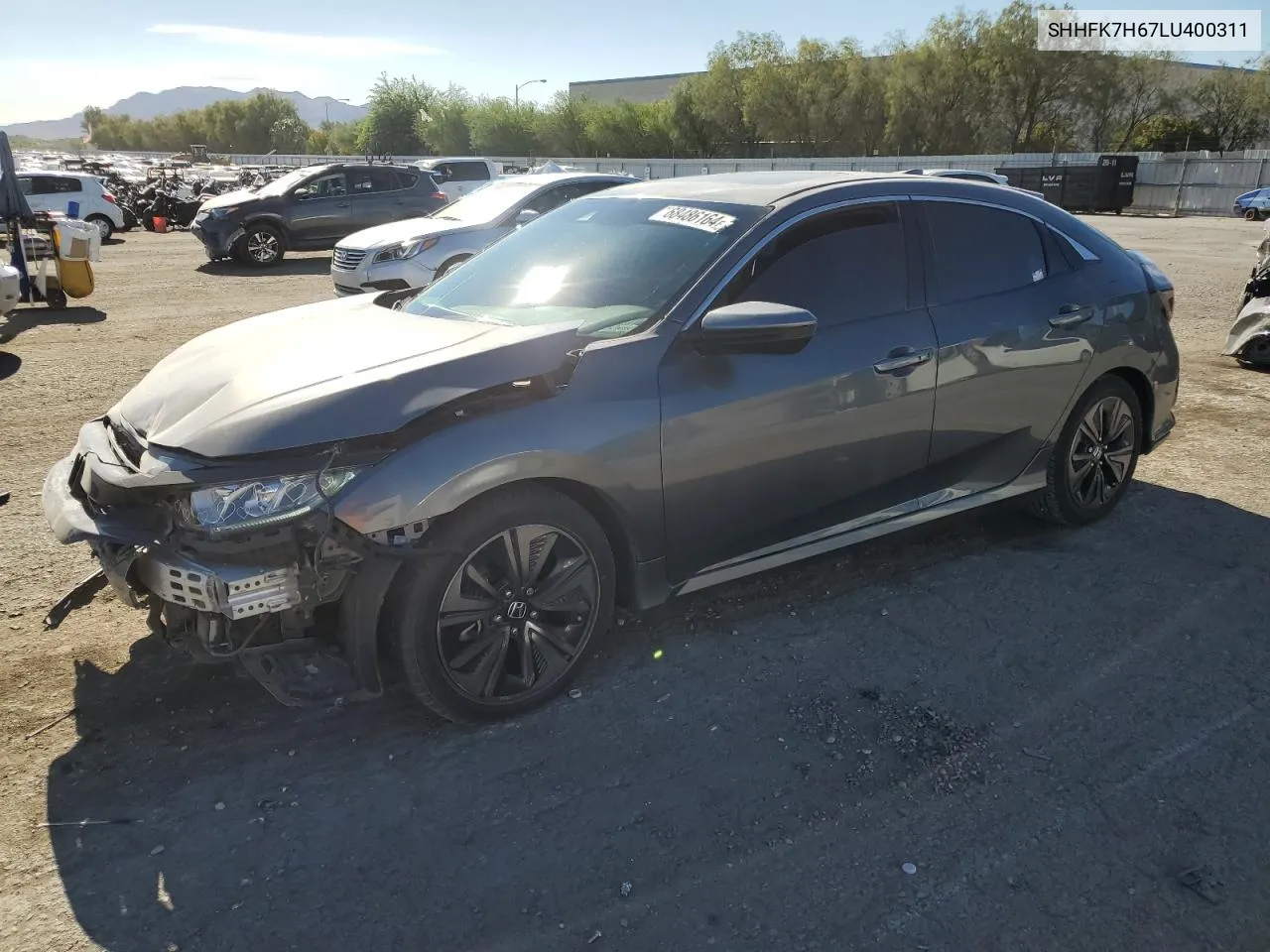 SHHFK7H67LU400311 2020 Honda Civic Ex