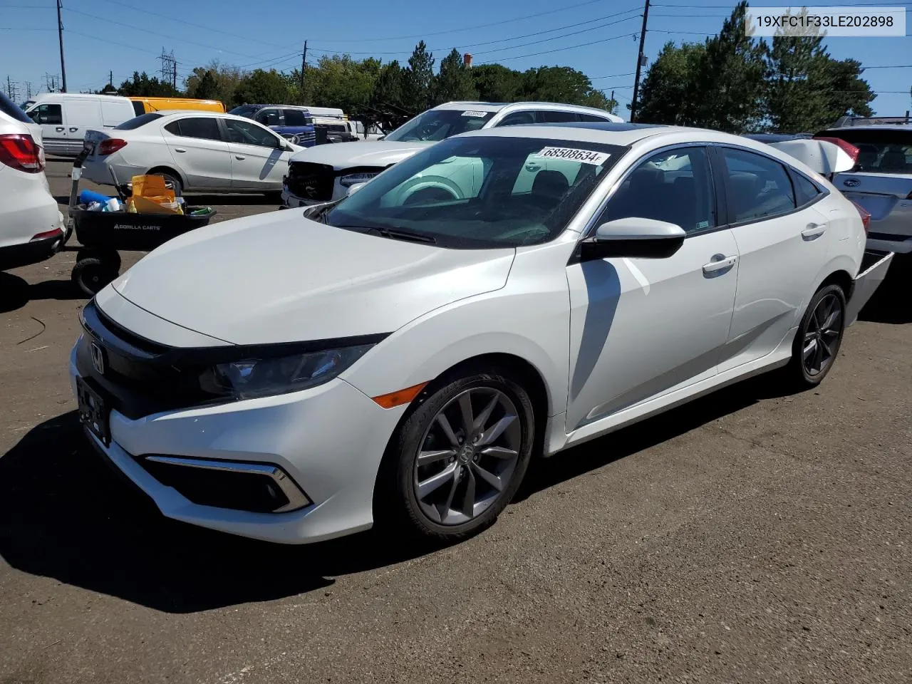 2020 Honda Civic Ex VIN: 19XFC1F33LE202898 Lot: 68508634