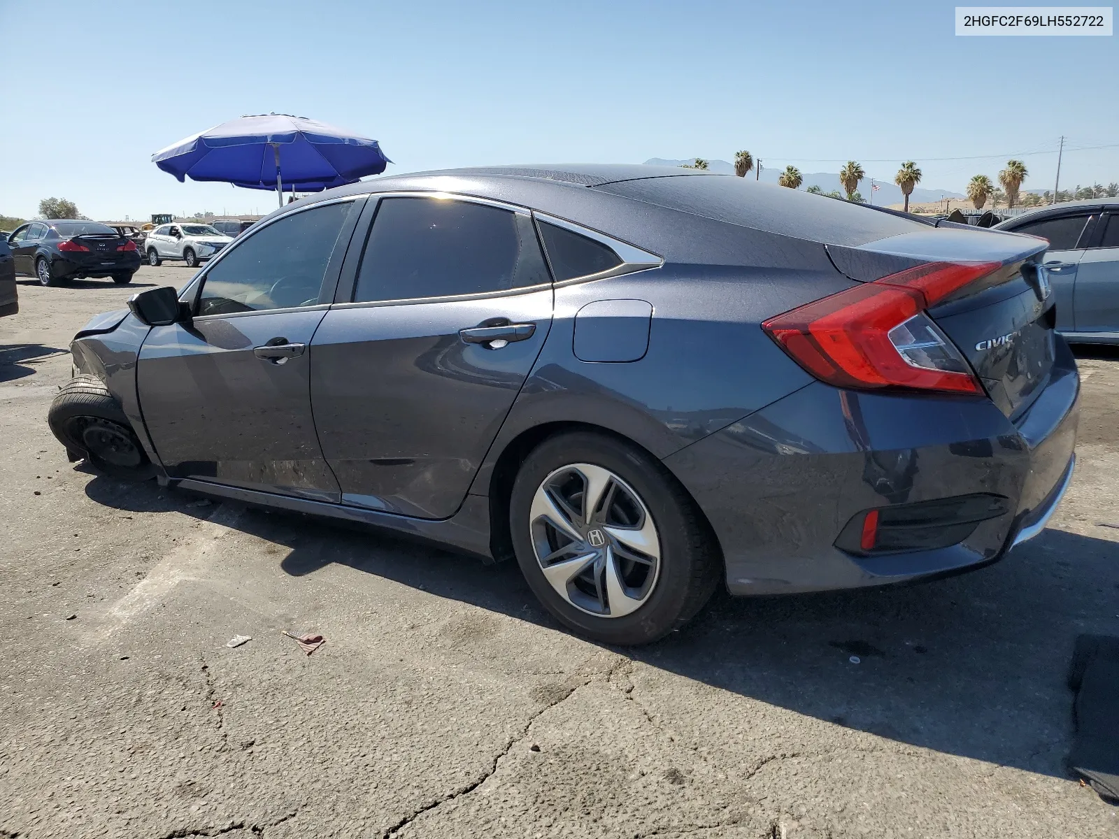 2020 Honda Civic Lx VIN: 2HGFC2F69LH552722 Lot: 68521134