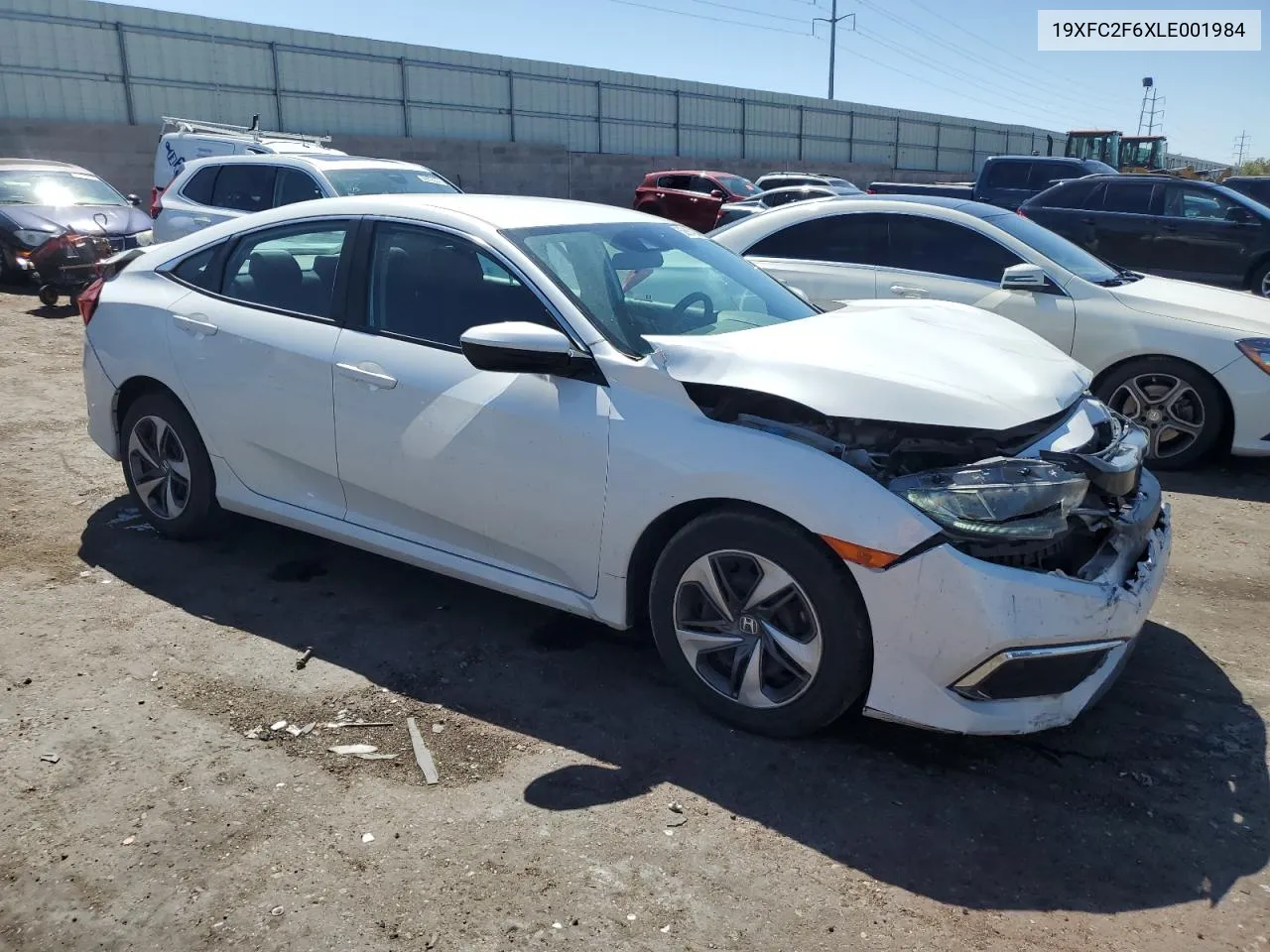 2020 Honda Civic Lx VIN: 19XFC2F6XLE001984 Lot: 68864324