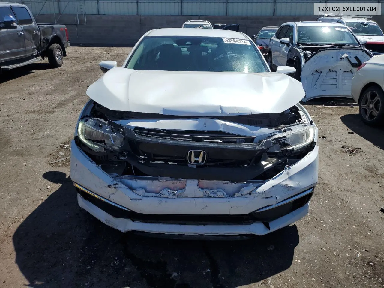 2020 Honda Civic Lx VIN: 19XFC2F6XLE001984 Lot: 68864324