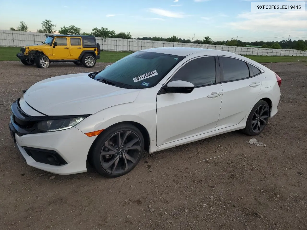 2020 Honda Civic Sport VIN: 19XFC2F82LE019445 Lot: 69176584