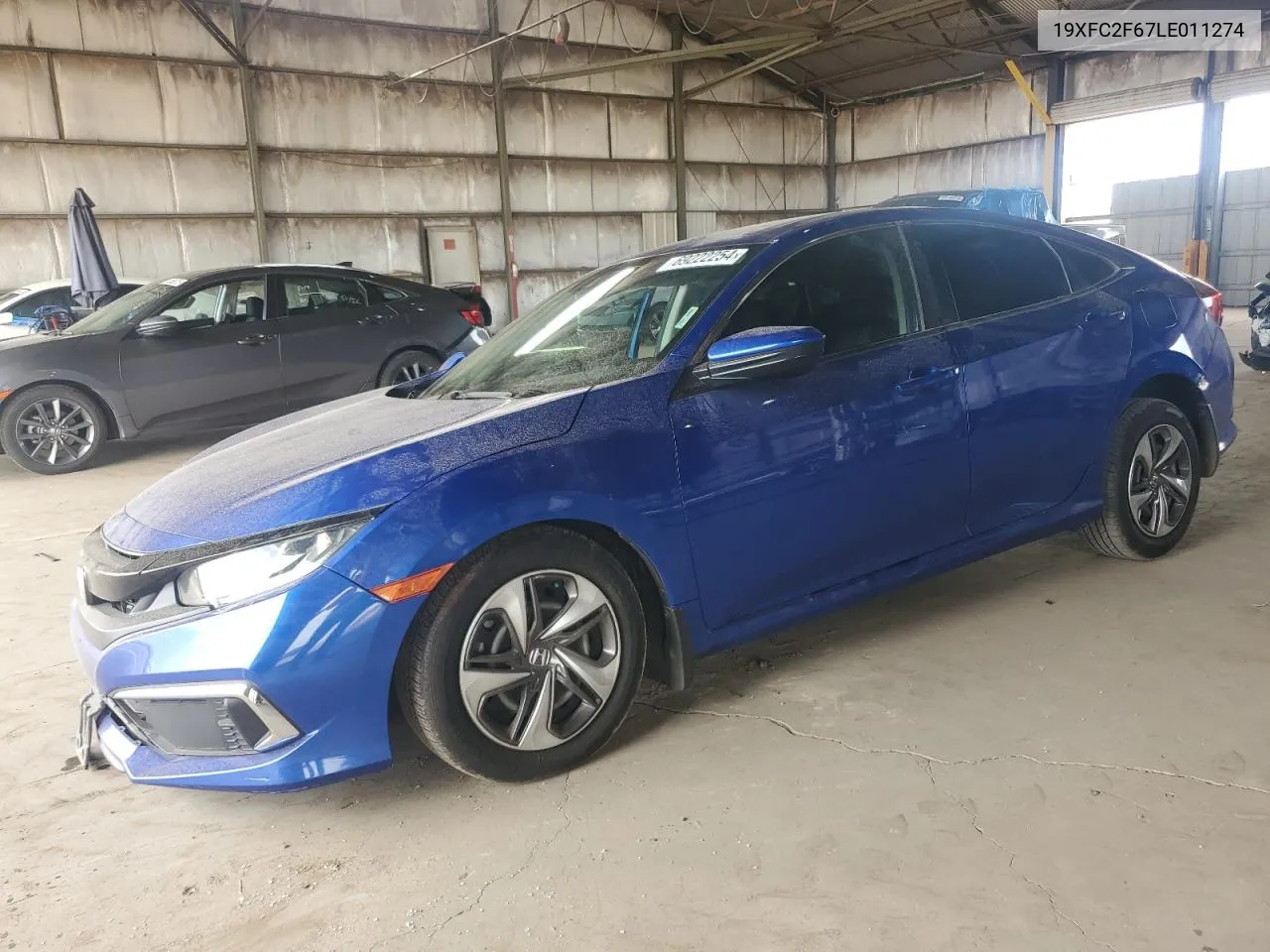 2020 Honda Civic Lx VIN: 19XFC2F67LE011274 Lot: 69222254