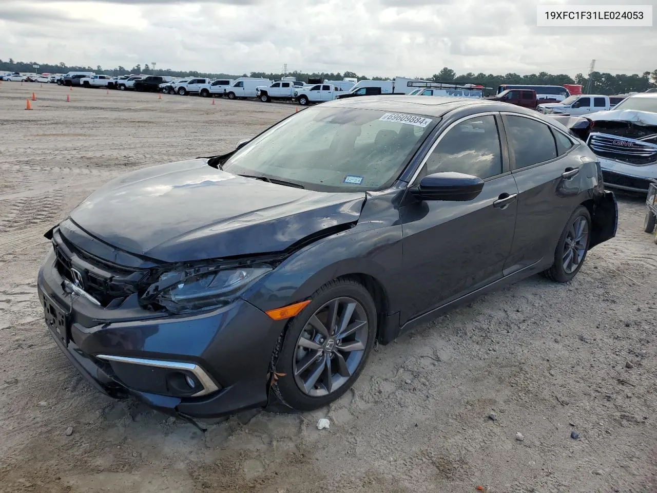 2020 Honda Civic Ex VIN: 19XFC1F31LE024053 Lot: 69609884