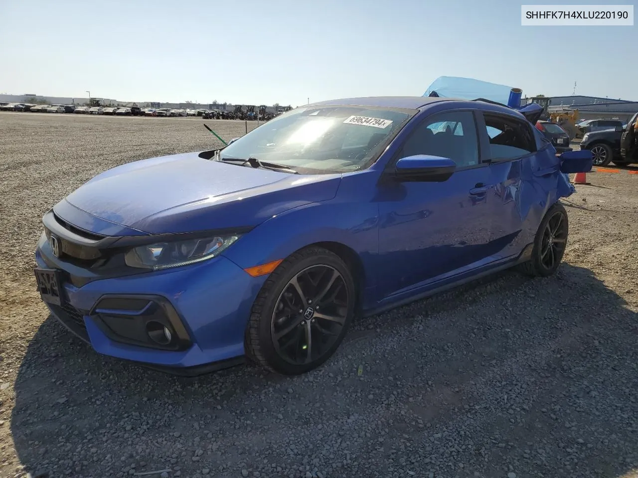 2020 Honda Civic Sport VIN: SHHFK7H4XLU220190 Lot: 69634794