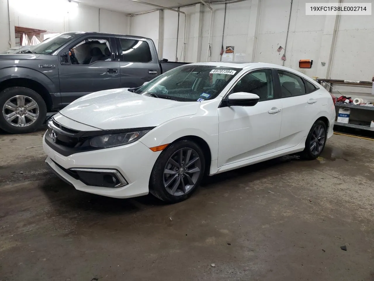 2020 Honda Civic Ex VIN: 19XFC1F38LE002714 Lot: 69707394