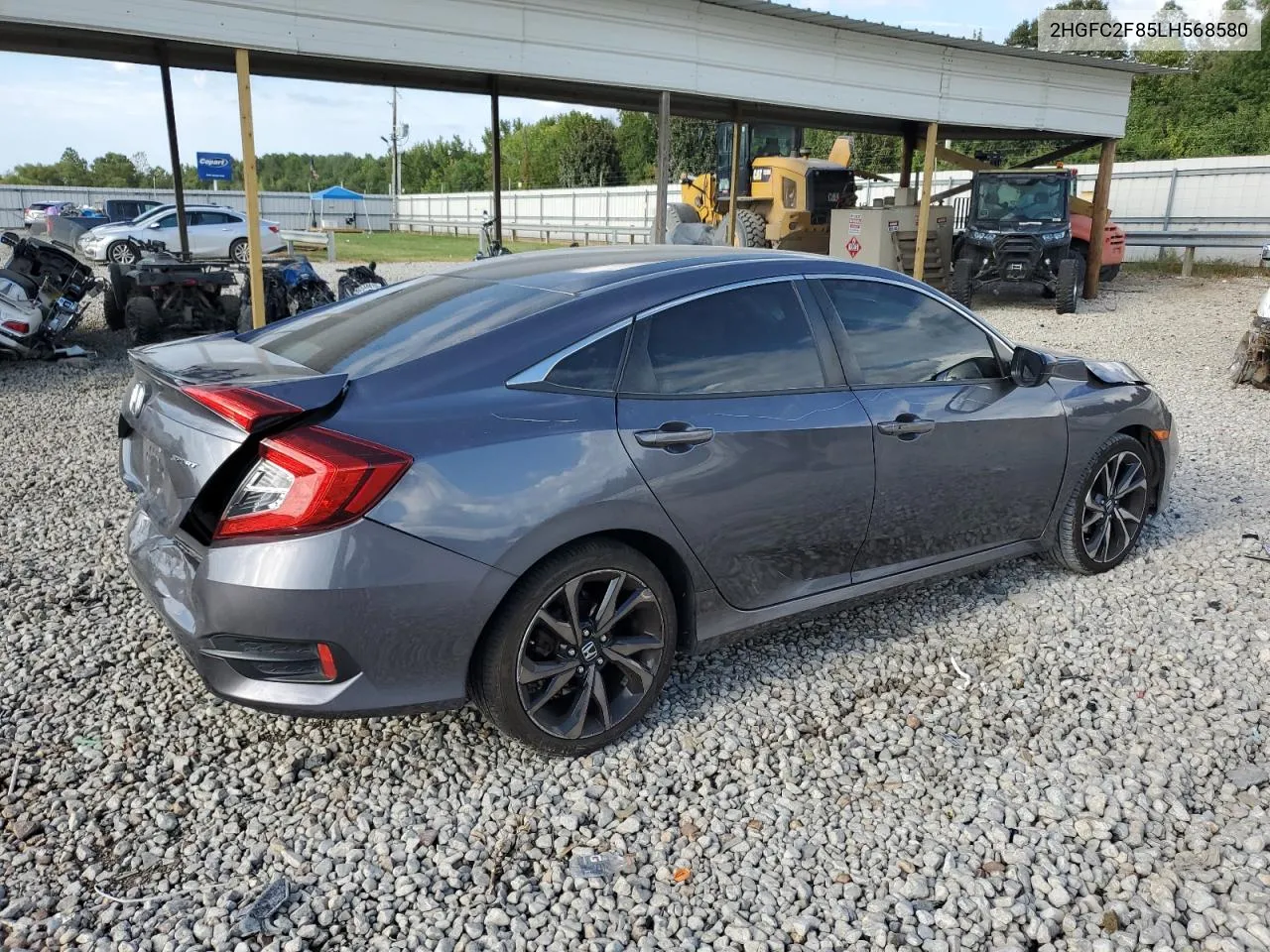 2020 Honda Civic Sport VIN: 2HGFC2F85LH568580 Lot: 69749424