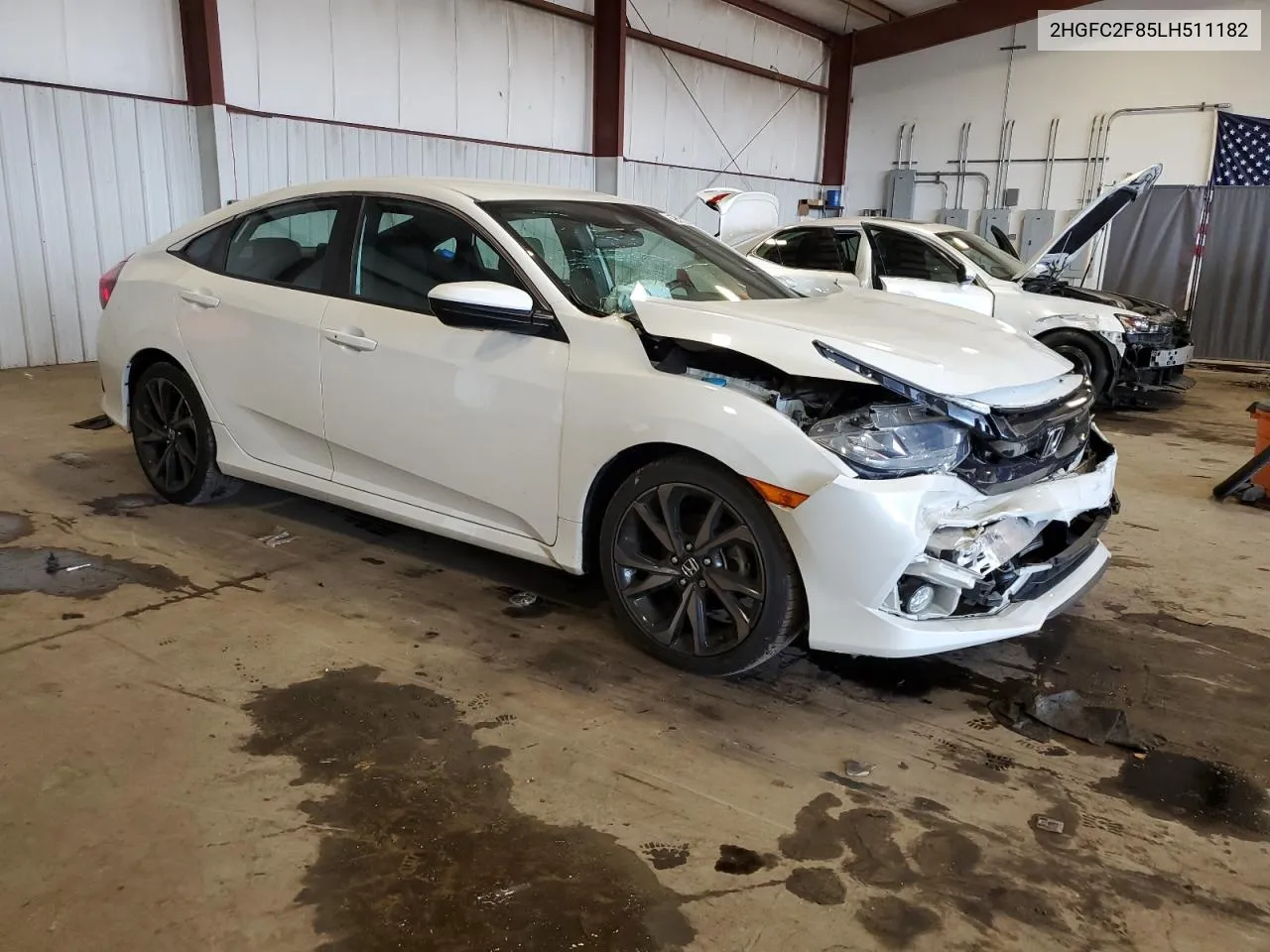 2020 Honda Civic Sport VIN: 2HGFC2F85LH511182 Lot: 69787654