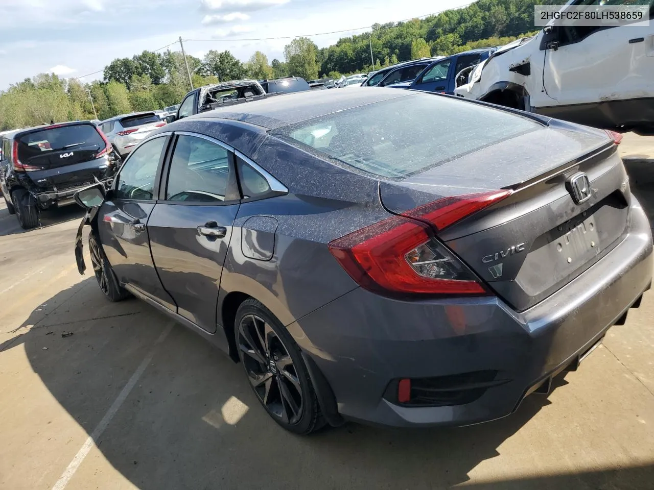 2020 Honda Civic Sport VIN: 2HGFC2F80LH538659 Lot: 69830404