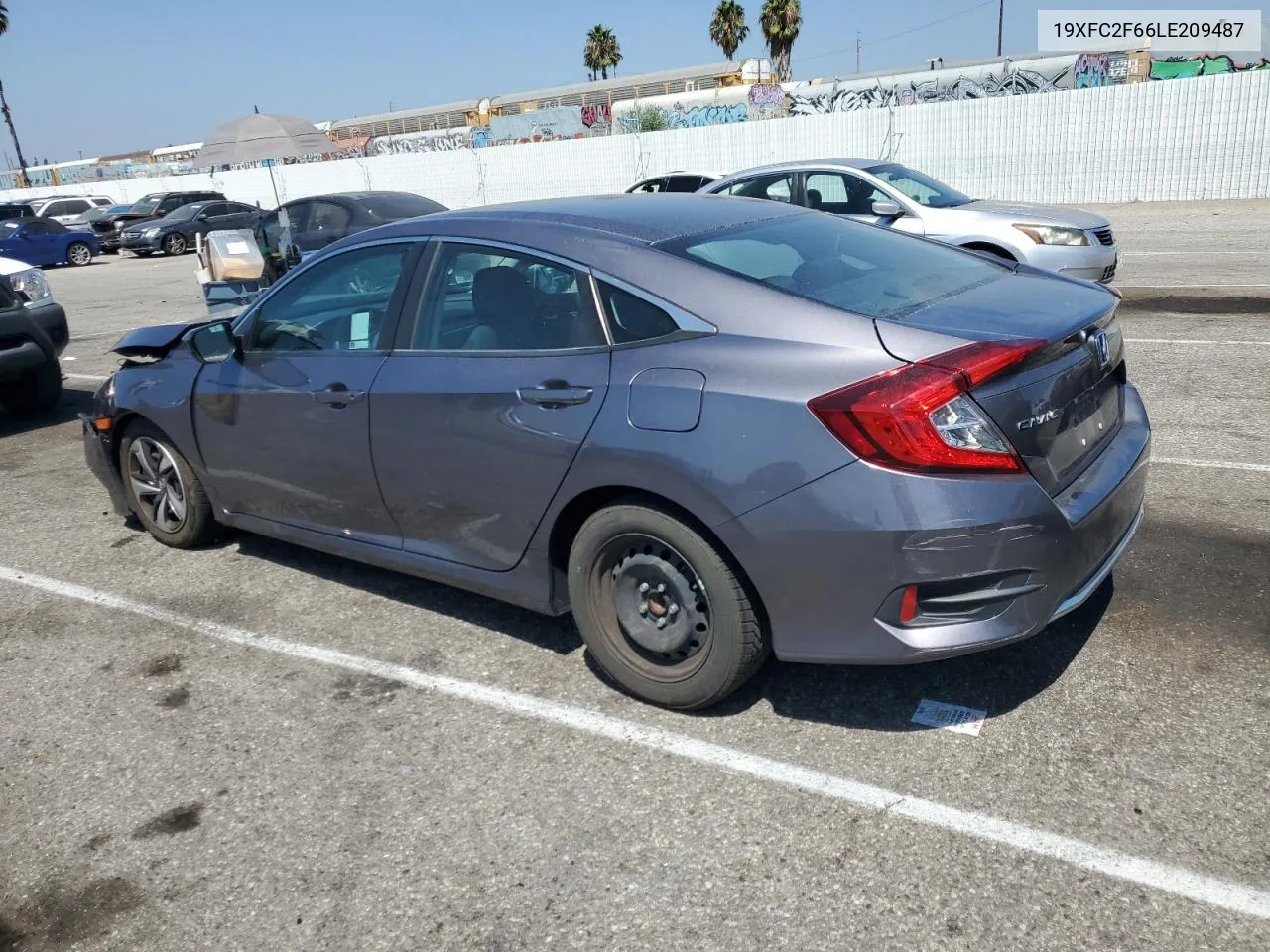 2020 Honda Civic Lx VIN: 19XFC2F66LE209487 Lot: 69835864