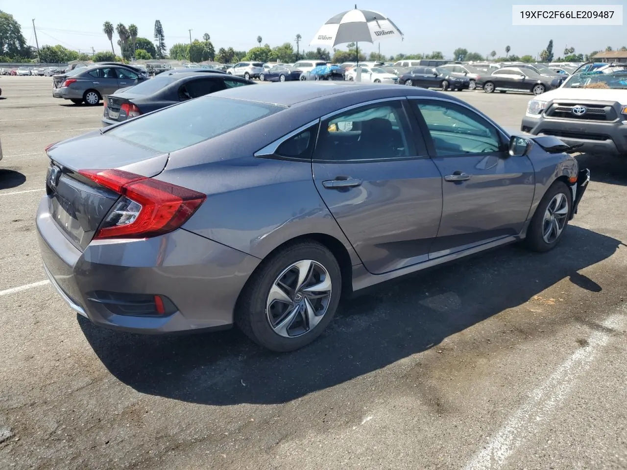 2020 Honda Civic Lx VIN: 19XFC2F66LE209487 Lot: 69835864