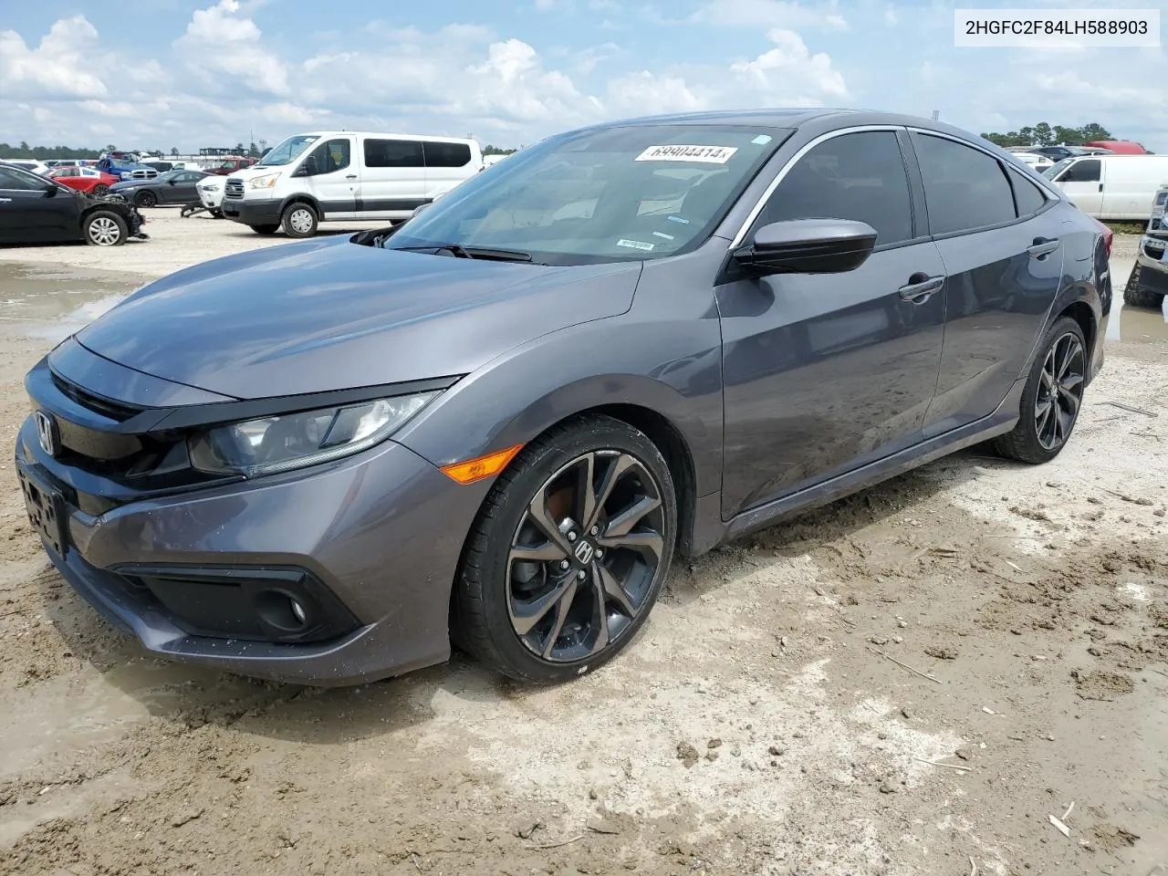 2020 Honda Civic Sport VIN: 2HGFC2F84LH588903 Lot: 69904414