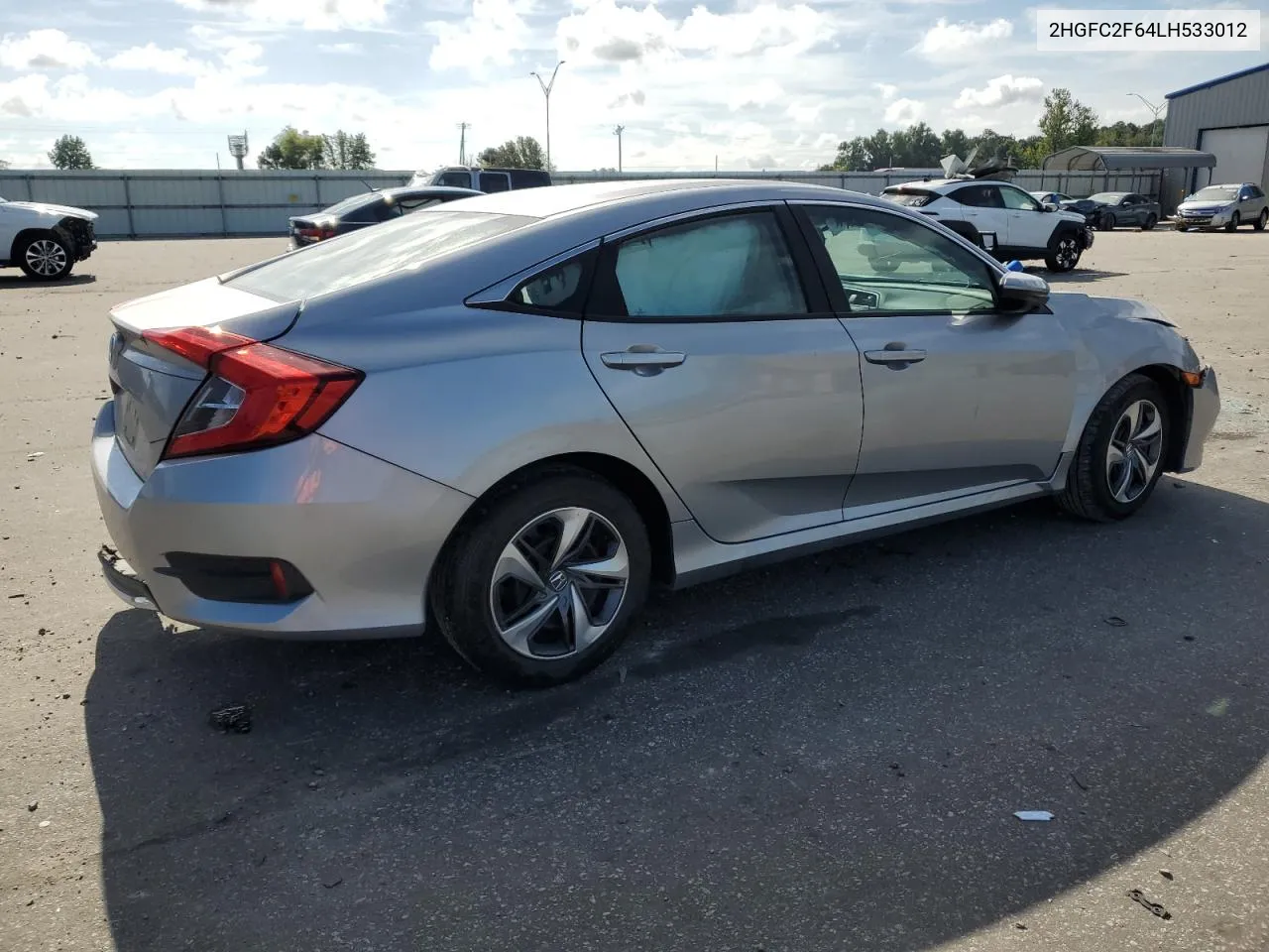 2020 Honda Civic Lx VIN: 2HGFC2F64LH533012 Lot: 70178764