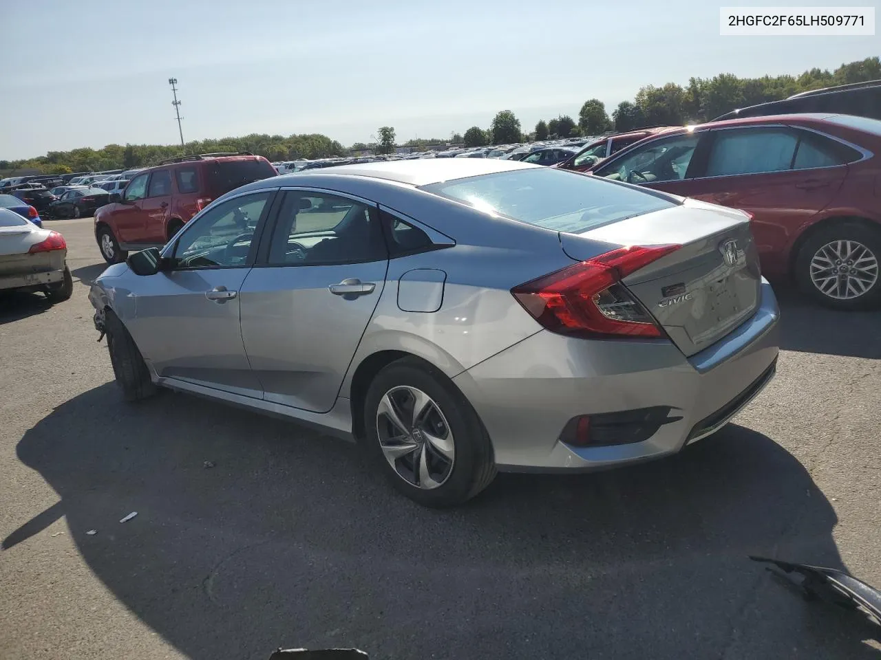 2020 Honda Civic Lx VIN: 2HGFC2F65LH509771 Lot: 70485884