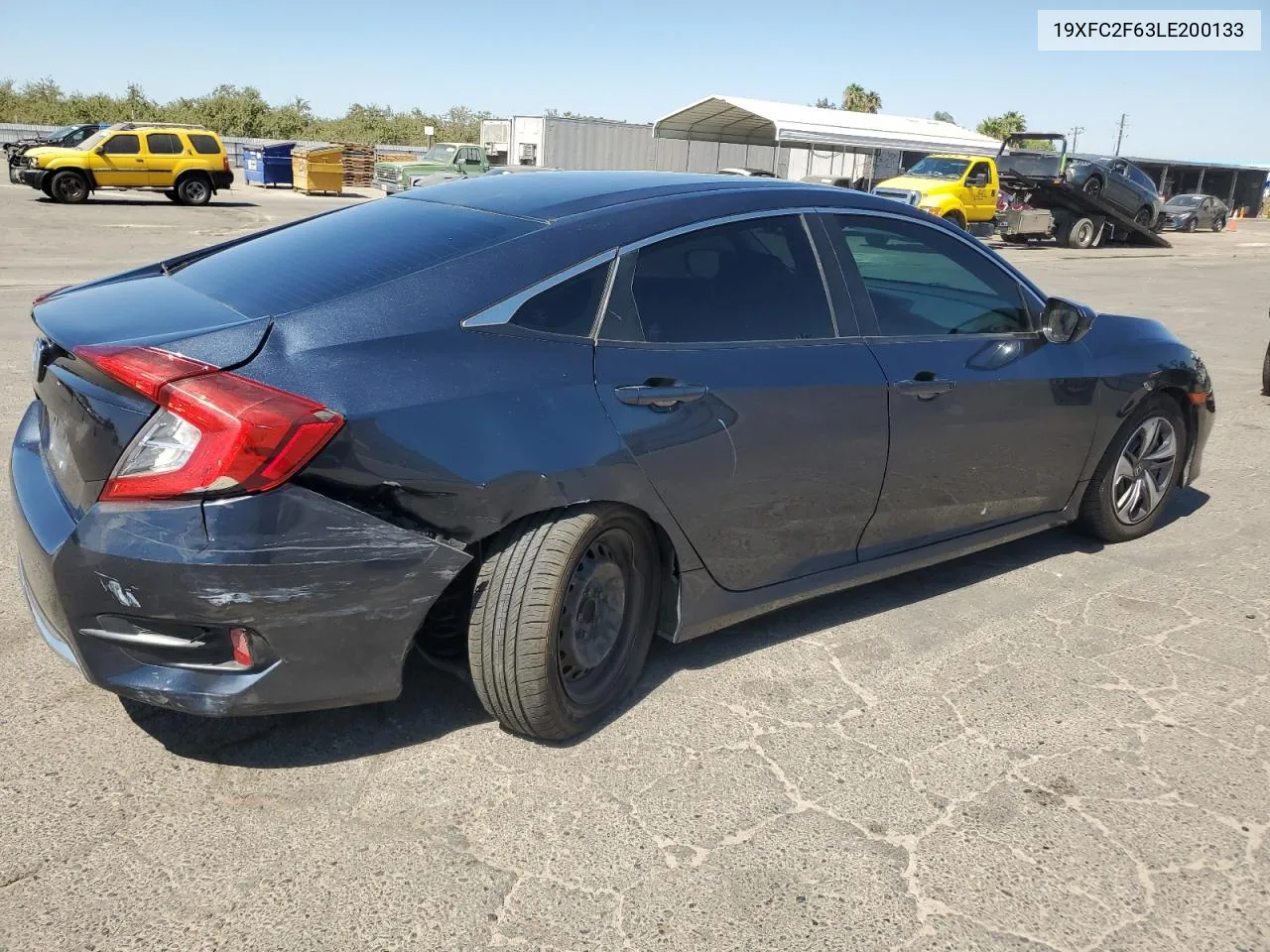 2020 Honda Civic Lx VIN: 19XFC2F63LE200133 Lot: 70499514