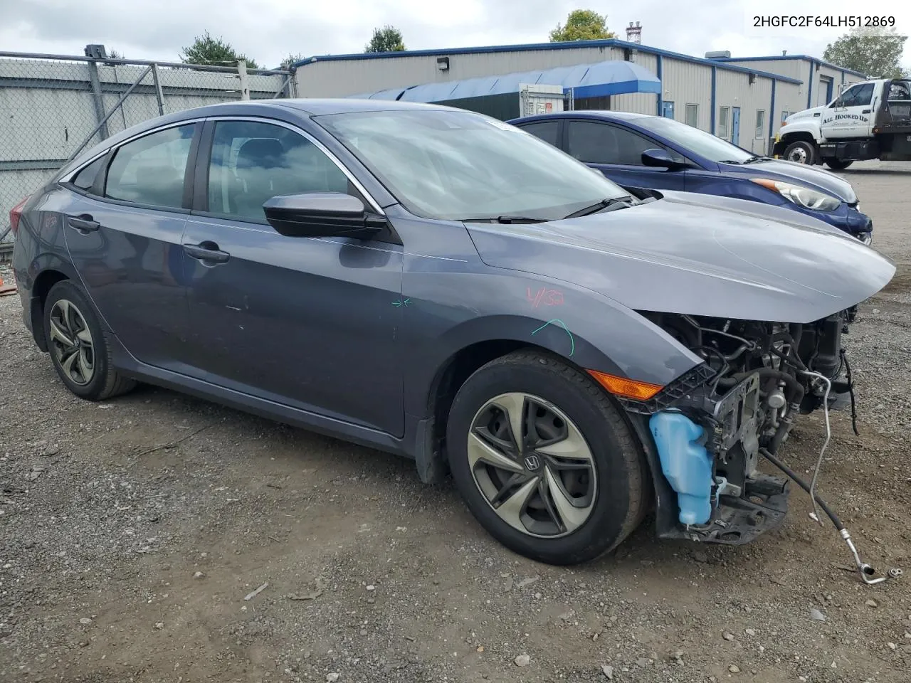 2020 Honda Civic Lx VIN: 2HGFC2F64LH512869 Lot: 70557814