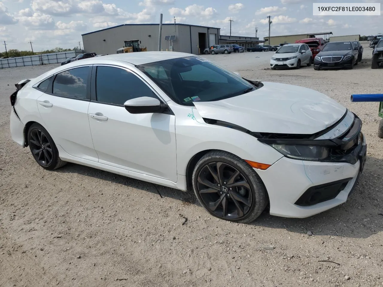 2020 Honda Civic Sport VIN: 19XFC2F81LE003480 Lot: 70640144