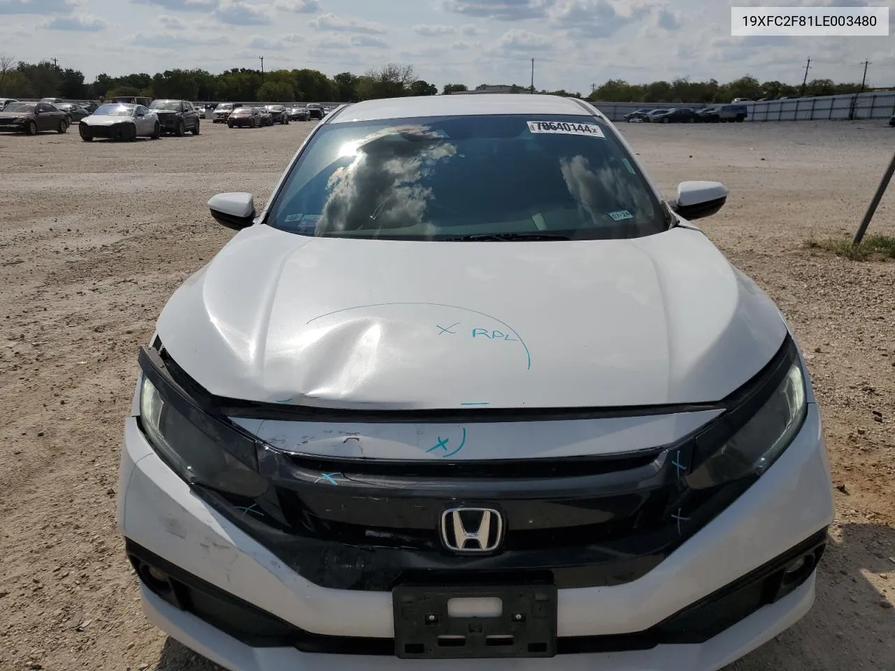 2020 Honda Civic Sport VIN: 19XFC2F81LE003480 Lot: 70640144