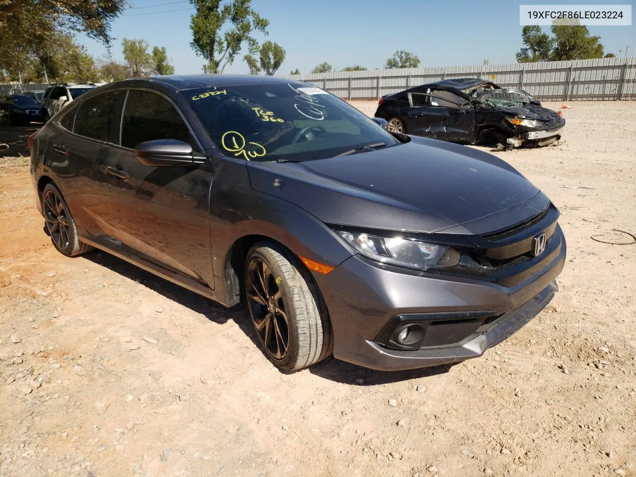 2020 Honda Civic Sport VIN: 19XFC2F86LE023224 Lot: 70733092