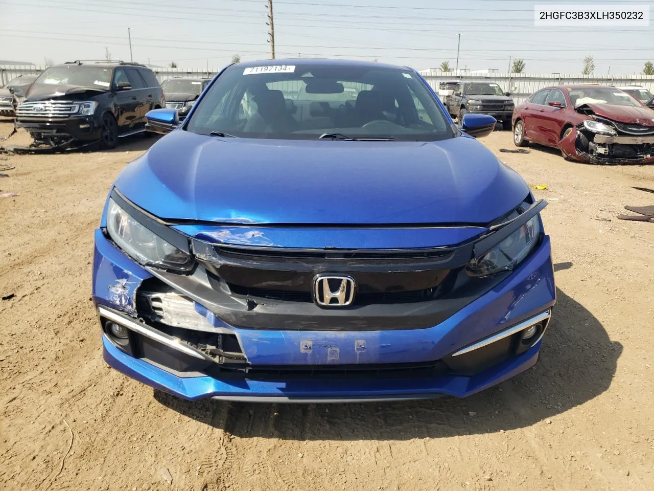 2020 Honda Civic Ex VIN: 2HGFC3B3XLH350232 Lot: 71197134