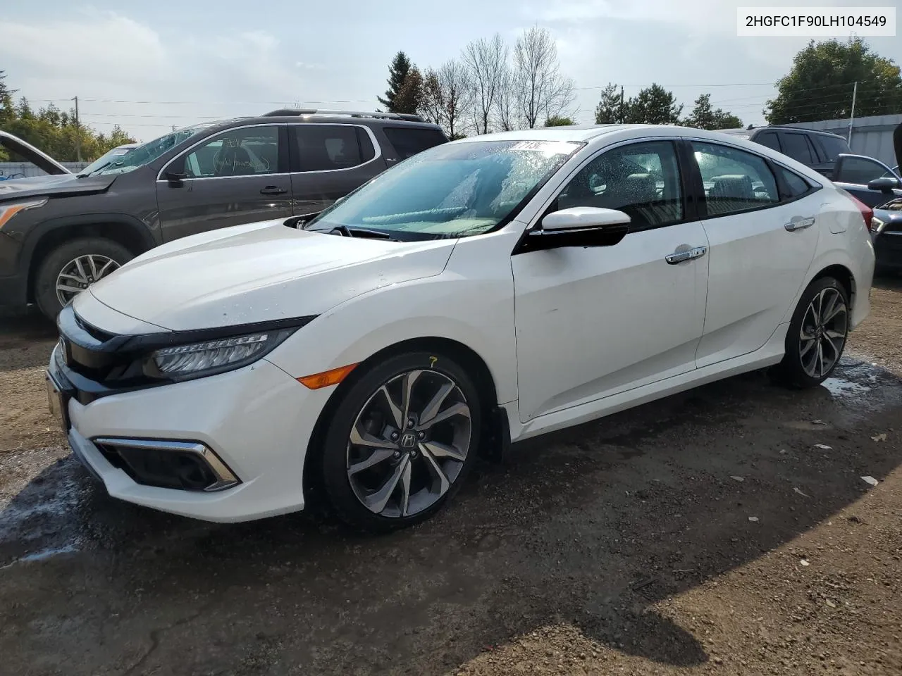 2020 Honda Civic Touring VIN: 2HGFC1F90LH104549 Lot: 71302134