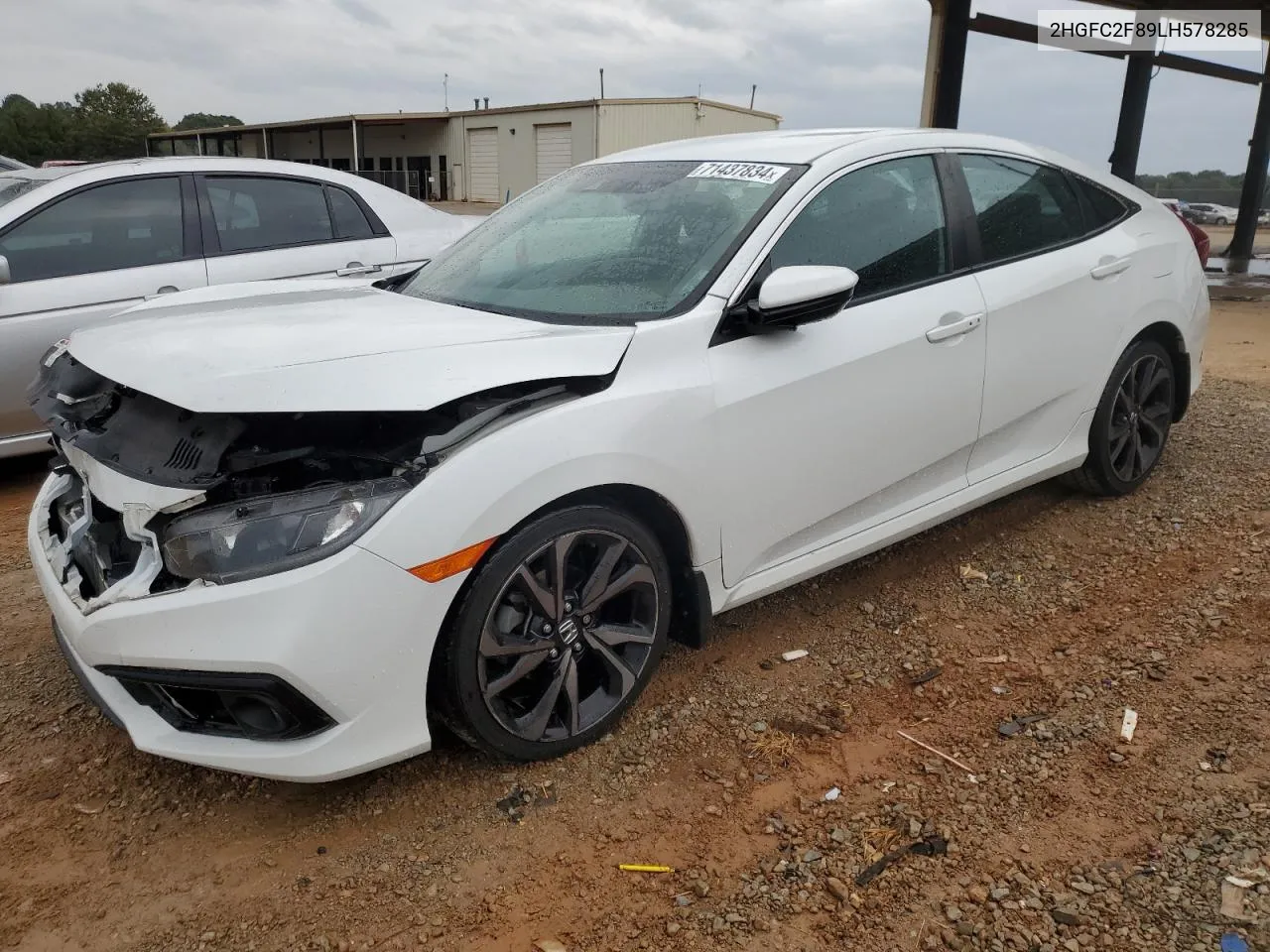 2020 Honda Civic Sport VIN: 2HGFC2F89LH578285 Lot: 71437834