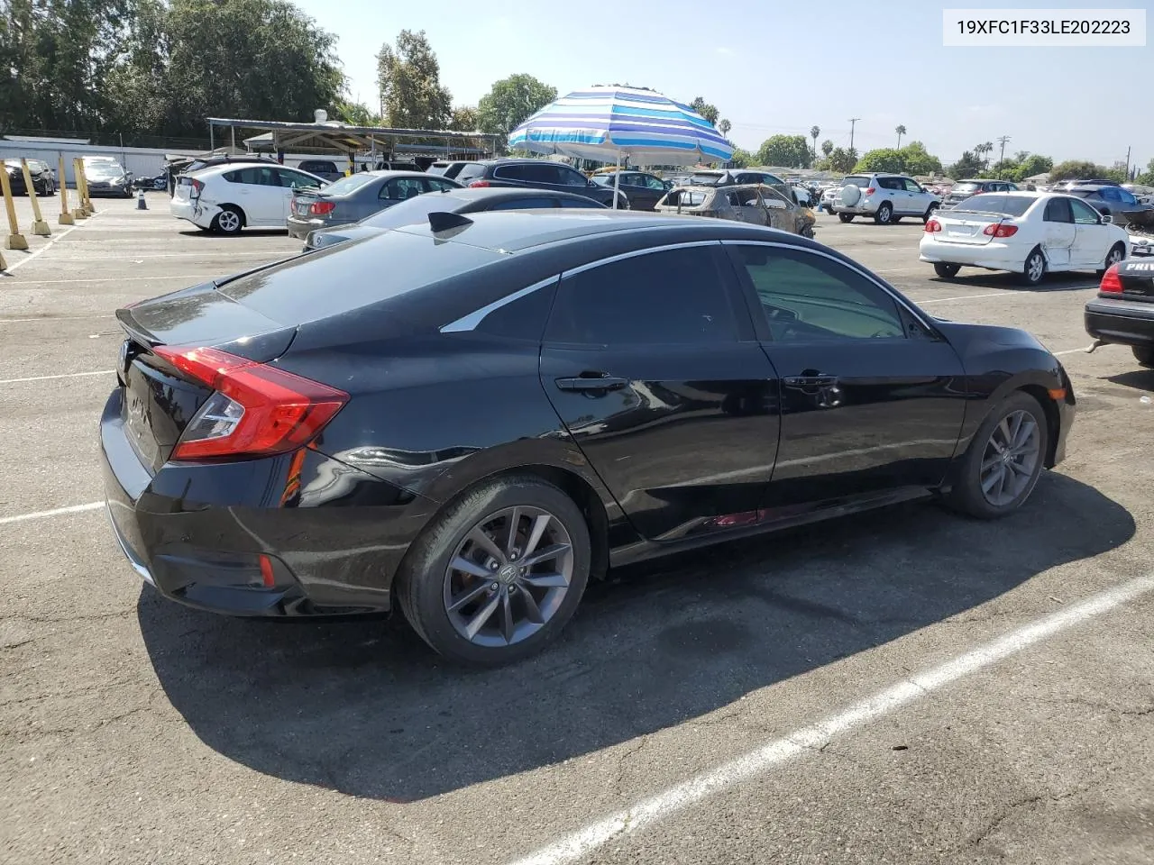 2020 Honda Civic Ex VIN: 19XFC1F33LE202223 Lot: 71438124