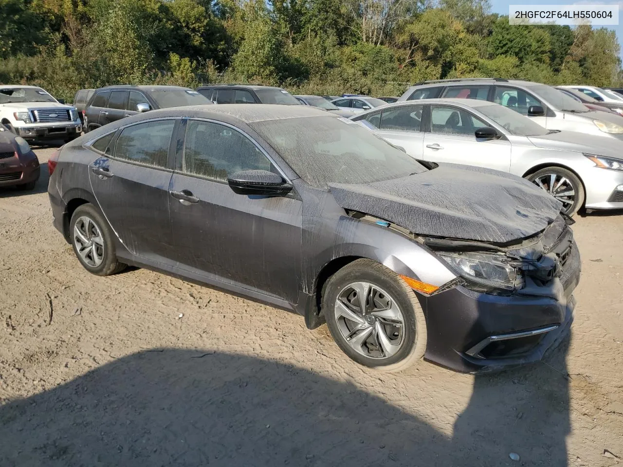 2020 Honda Civic Lx VIN: 2HGFC2F64LH550604 Lot: 71443294