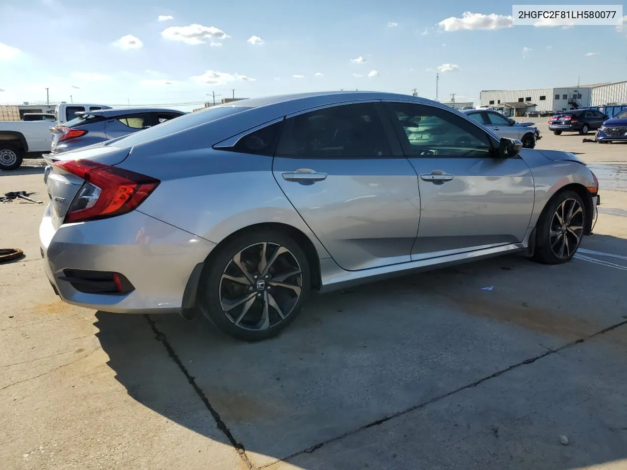 2020 Honda Civic Sport VIN: 2HGFC2F81LH580077 Lot: 71468834