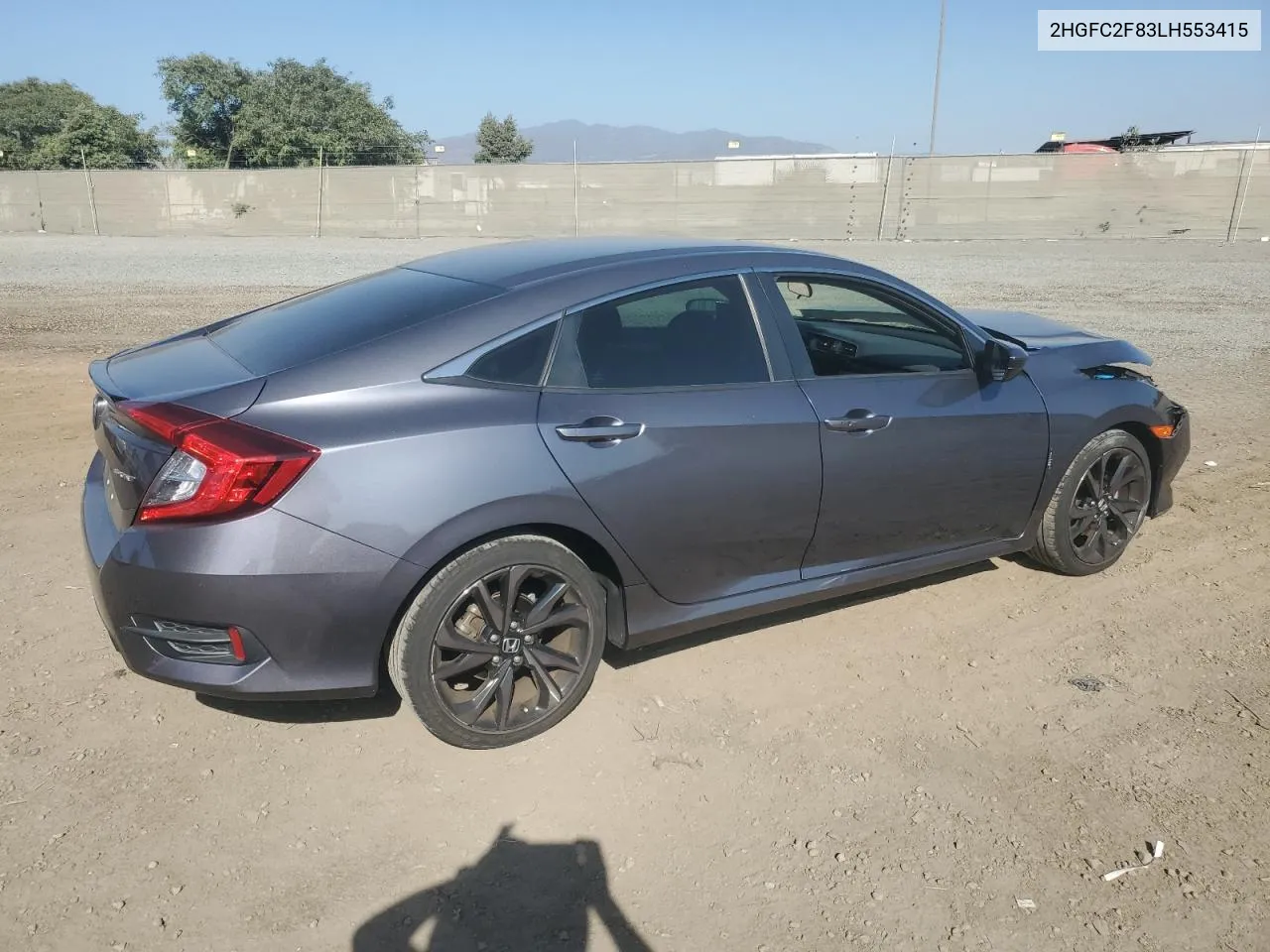 2020 Honda Civic Sport VIN: 2HGFC2F83LH553415 Lot: 71492254