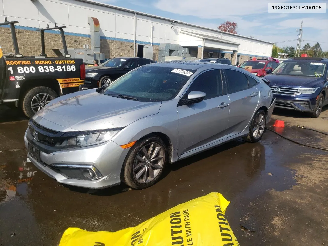 2020 Honda Civic Ex VIN: 19XFC1F30LE200106 Lot: 71620624