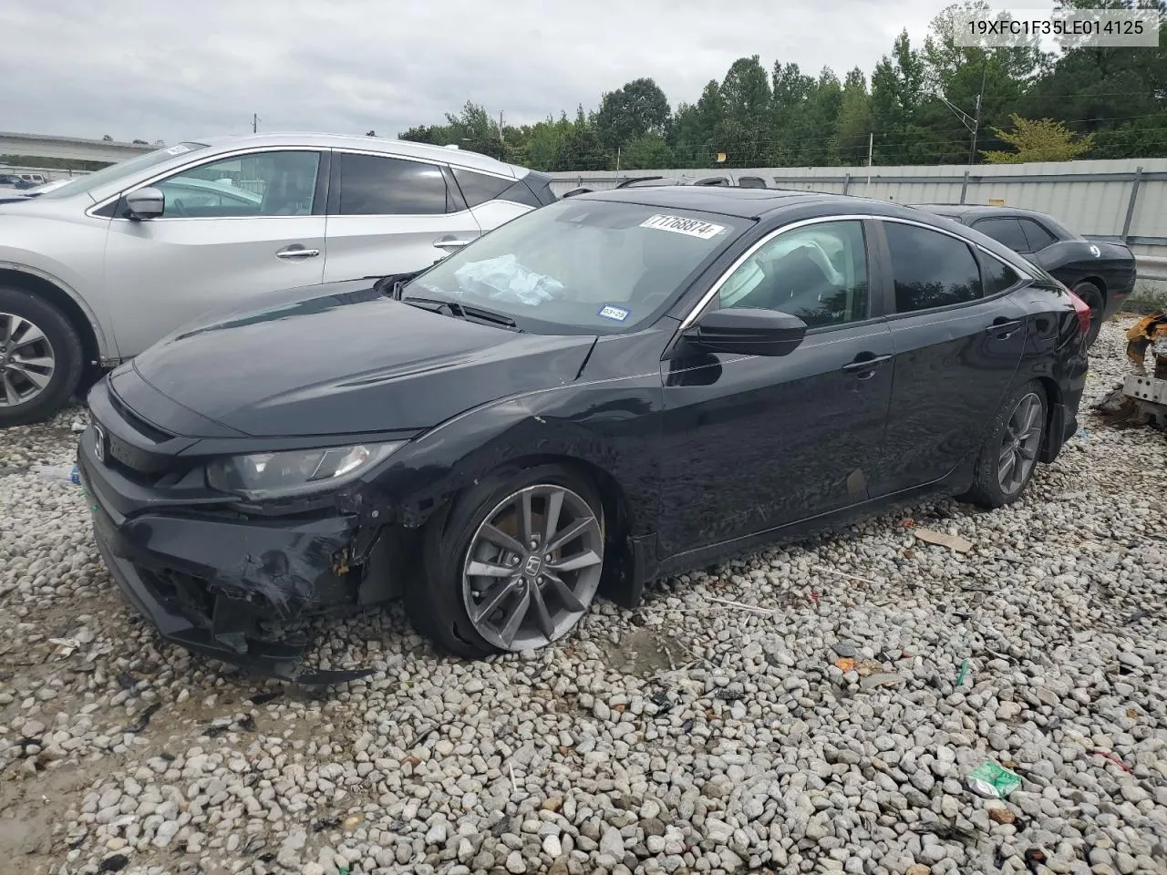 2020 Honda Civic Ex VIN: 19XFC1F35LE014125 Lot: 71768874