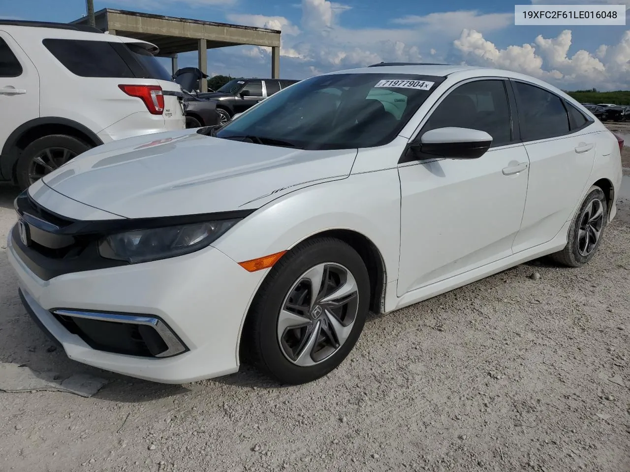 2020 Honda Civic Lx VIN: 19XFC2F61LE016048 Lot: 71977904