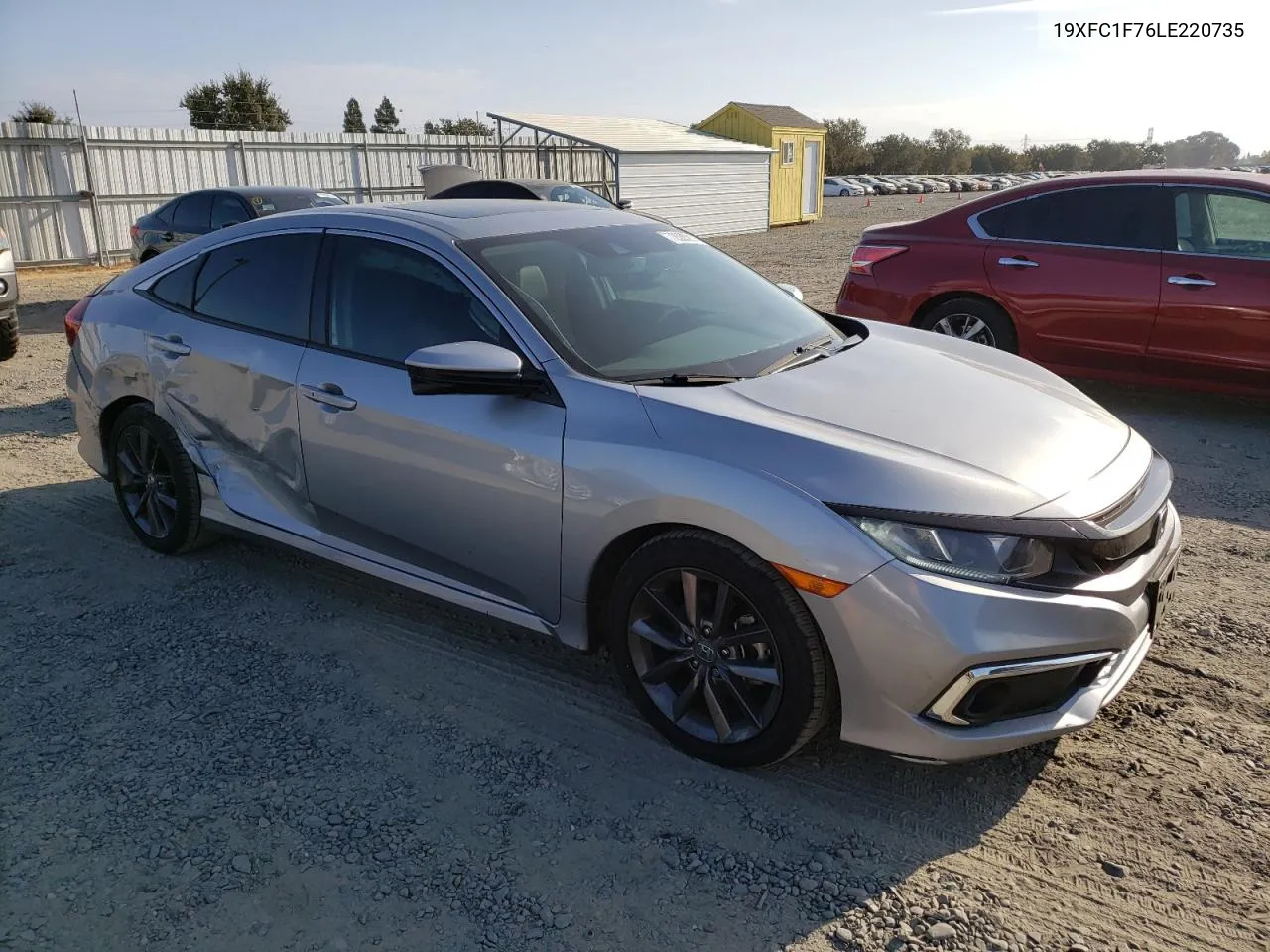 2020 Honda Civic Exl VIN: 19XFC1F76LE220735 Lot: 72035914