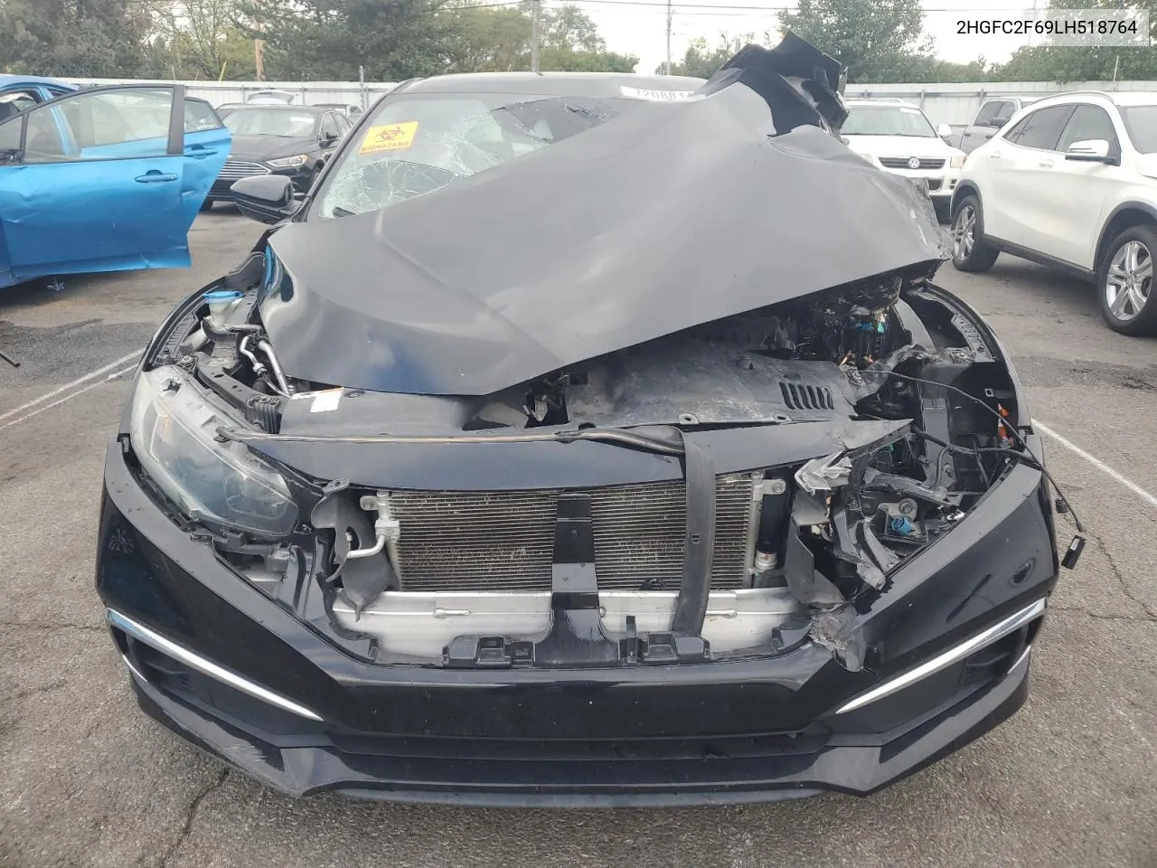 2020 Honda Civic Lx VIN: 2HGFC2F69LH518764 Lot: 72088144