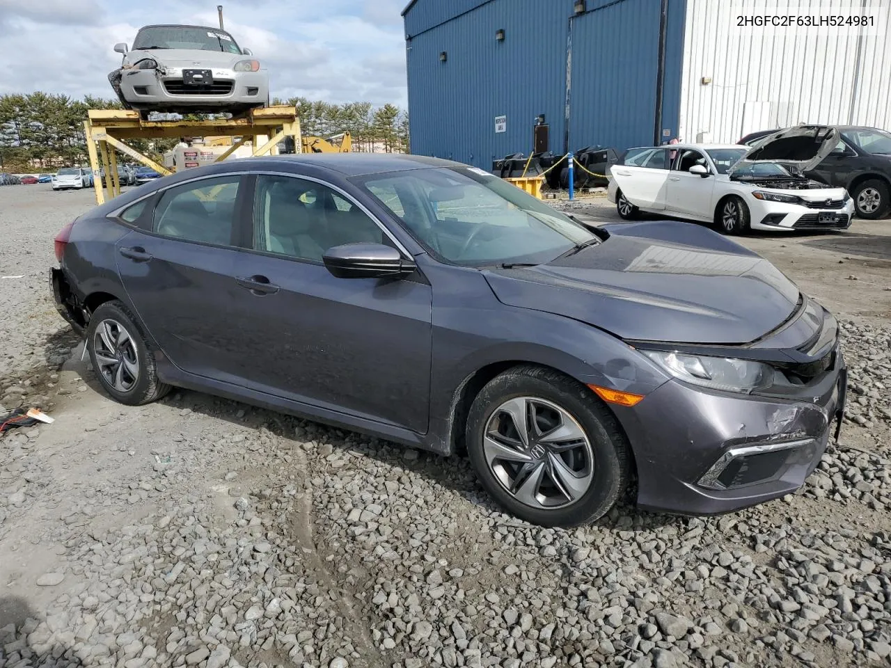 2020 Honda Civic Lx VIN: 2HGFC2F63LH524981 Lot: 72307224