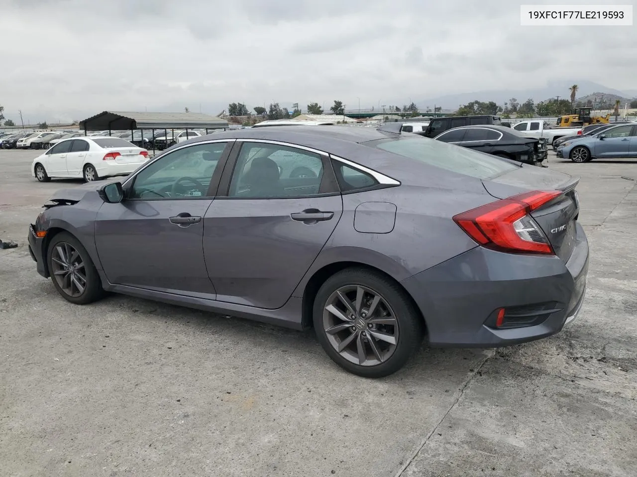 2020 Honda Civic Exl VIN: 19XFC1F77LE219593 Lot: 72390604